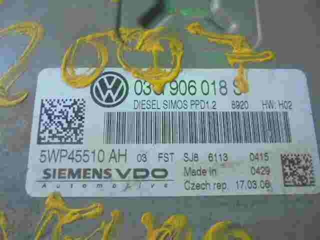 Motorsteuergerät VW Passat 03G906018S DIESEL SIMOS PPD1.2 SIEMENS 5WP45510AH