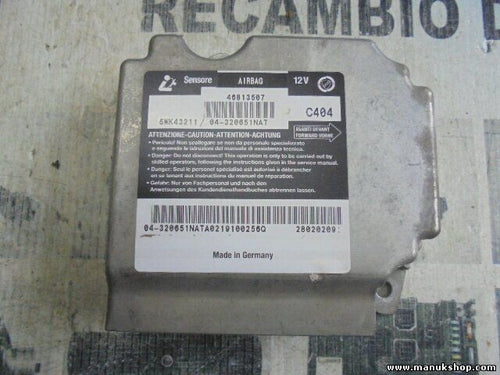 Airbagsensor Airbagsteuergerät Fiat Multipla 46813507 5WK43211 04320651NAT