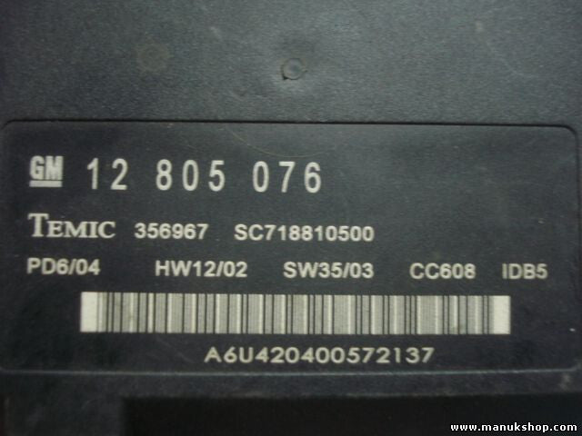 Komfortsteuergerät KSG Saab 9-3 GM12805076 12805076 TEMIC 356967 SC718810500