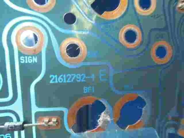 Diagramm des Tachometers Renault Megane Scenic DELPHI 21612792-4 678998