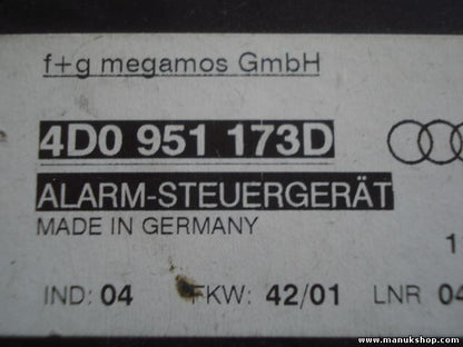 Steuergerät Alarm Audi A6 S6 4B A4 B5 A8 D2 4D0951173D 4DO951173D IND 04