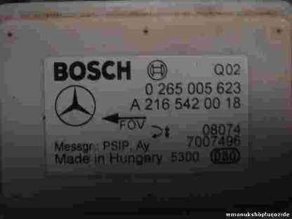 Drehratensensor ESP Mercedes W211 S211 A2165420018 Q02 BOSCH 0265005623