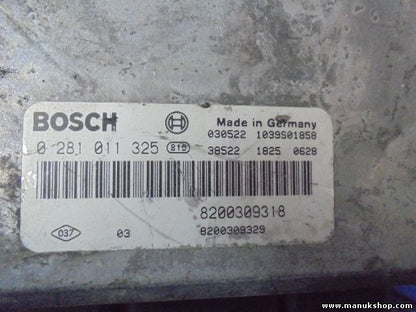 Motorsteuergerät Renault Laguna II 2.2 dCi 8200309318 8200309329 0281011325