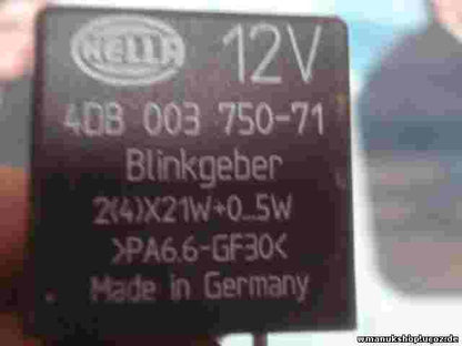 Blinker relais Audi 80 4DB00375071 4DB 003 750-71 HELLA PA6.6-GF30