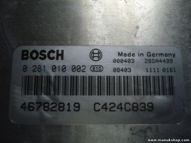 Motorsteuergerät Lancia Lybra 1.9JTD 46782819 C424C839 BOSCH 0281010002 28SA4499