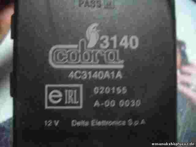 Steuergerät Wegfahrsperre  Cobra 3140 4C3140A1A 020155 A-00 0030