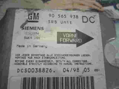 Airbagsensor Airbagsteuergerät Opel Omega B  90565938 DC 90565938DC 5WK4186