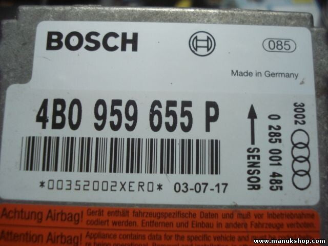 Airbagsensor Airbagsteuergerät Audi A6 4B0959655P 4BO959655P 0285001485