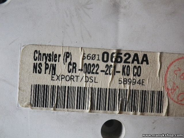 Kombiinstrument Tacho Jeep Grand Cherokee 2. 7 CRD 56010652AA CR-0022-201-K0