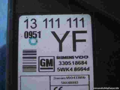 Steuergerät Zentralverriegelung Opel GM 13111111 YF SIEMENS VDO 5WK48664D