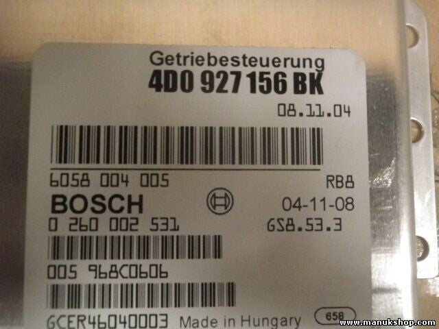 Getriebesteuerung Audi 4D0 927 156 BK 4D0927156BK BOSCH 0260002531 4DO927156BK