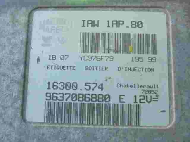 Motorsteuergerät Peugeot 207 9637086880 E 16300574 16MAGNETI MARELLI  IAW1AP80