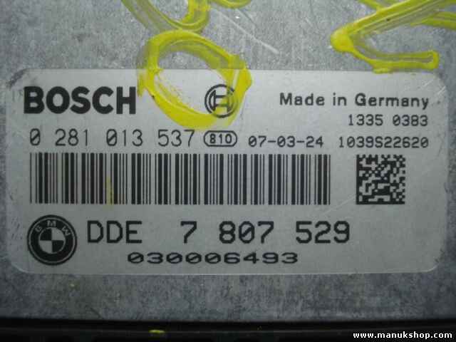 Motorsteuergerät BMW 530 0 281 013 537 0281013537 DDE7807529 7807599
