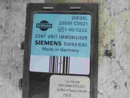 Steuergerät Wegfahrsperre Alarmmodul Nissan 28591C9921 SIEMENS 5WK4630
