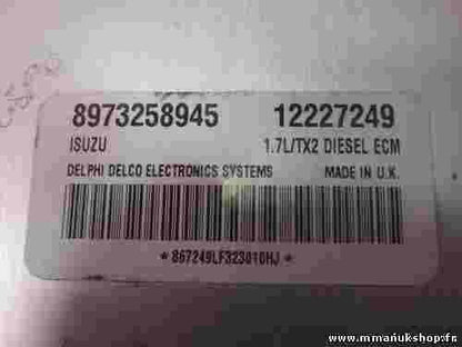 Motorsteuergerät Opel Meriva 1.7 CDTI 8973258945 DELPHI DELCO 12227249