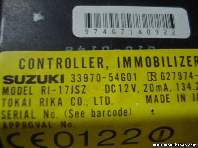 Motorsteuergerät Suzuki Liana 1.6 EU MT 4WD 12V 3392054GC0 1122002041 R627974000
