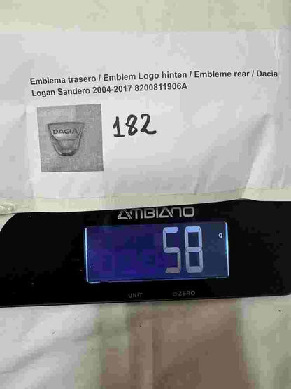 Emblem Logo hinten  Dacia Logan Sandero 2004-2017 8200811906A ...