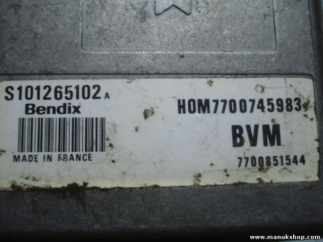 Motorsteuergerät Renault SIEMENS HOM7700745983 7700851544 Bendix S101265102A