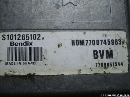Motorsteuergerät Renault SIEMENS HOM7700745983 7700851544 Bendix S101265102A