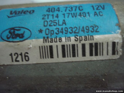 Heckwischermotor wischermotor hinten Transit Connect 2T1417W401AC VALEO 404737C