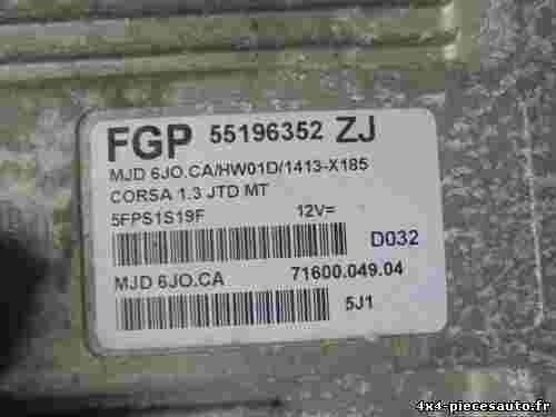Motorsteuergerät Opel Corsa 1.3 MT 55196352ZJ 55196352 ZJ 7160004904 MJD6JO.CA