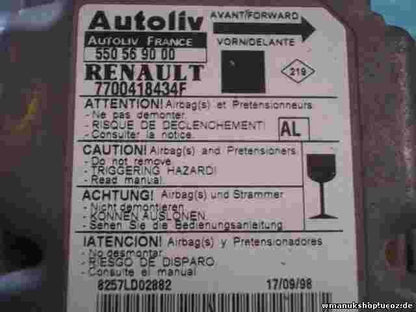 Airbagsensor Airbagsteuergerät  Renault Megane Scenic (AL) 7700418434F 550569000