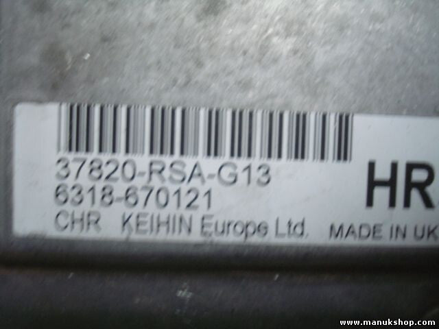 Motorsteuergerät Honda Civic (2007–2010) 6318670121 37820RSAG13 HR 37820 RSA G13