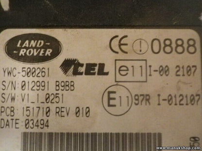Steuergerät Wegfahrsperre Alarmmodul Land Rover Freelander YWC500261 012991 B9BB