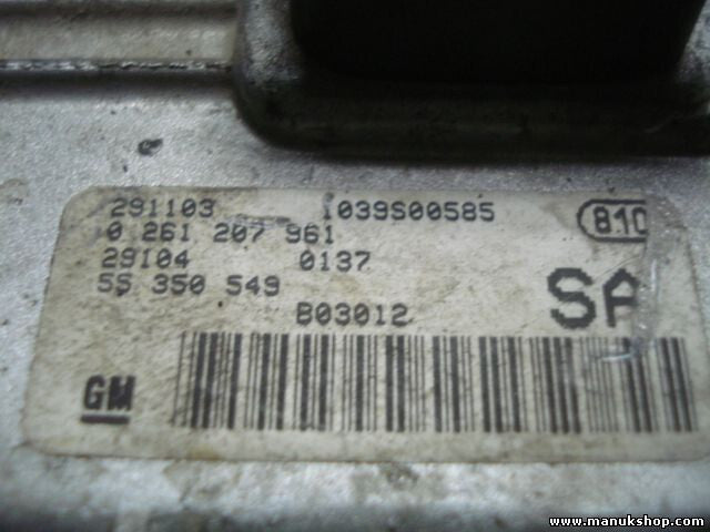 Motorsteuergerät Opel Corsa 1.0 0261207961 55350549 SA