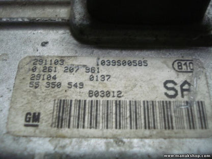 Motorsteuergerät Opel Corsa 1.0 0261207961 55350549 SA