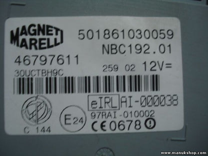 Zentralsteuergerät Fiat Stilo 0046797611 MAGNETI MARELLI 501861030059 NBC192.01