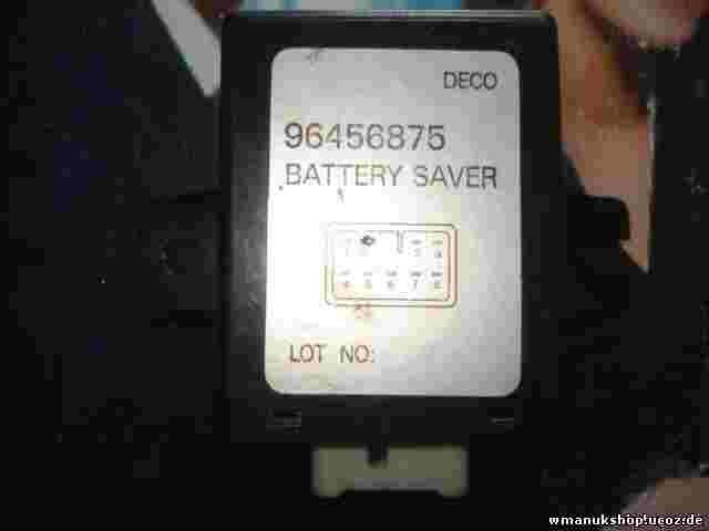 Batterie Trennrelais Chevrolet Daewoo Rezzo 1,6 96456875 DECO 79 kW Orig.