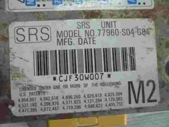 Airbagsensor Airbagsteuergerät Honda Civic CR-V M2 CJF30W007 77960S04G81