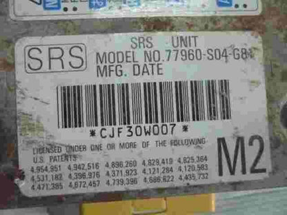 Airbagsensor Airbagsteuergerät Honda Civic CR-V M2 CJF30W007 77960S04G81