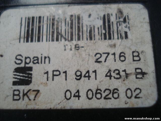 Lichtschalter Seat Leon 2005-08 1P1941431B 1P1 941 431 B BK7 04062602