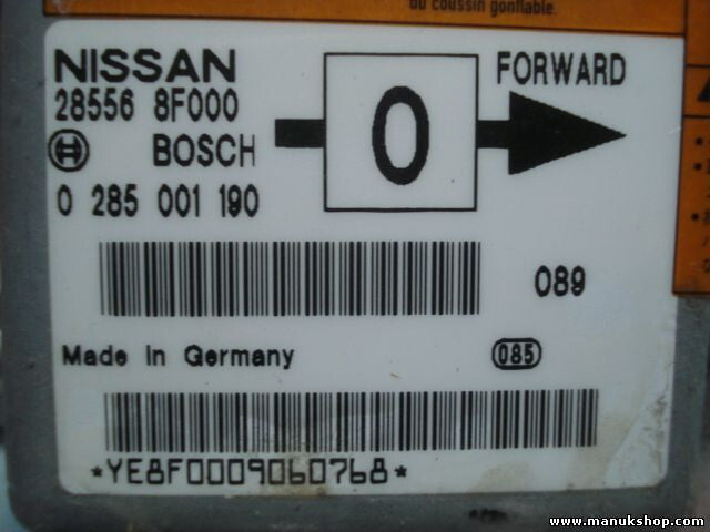 Airbagsensor Airbagsteuergerät Nissan Terrano 285568F000 28556 8F000 0285001190