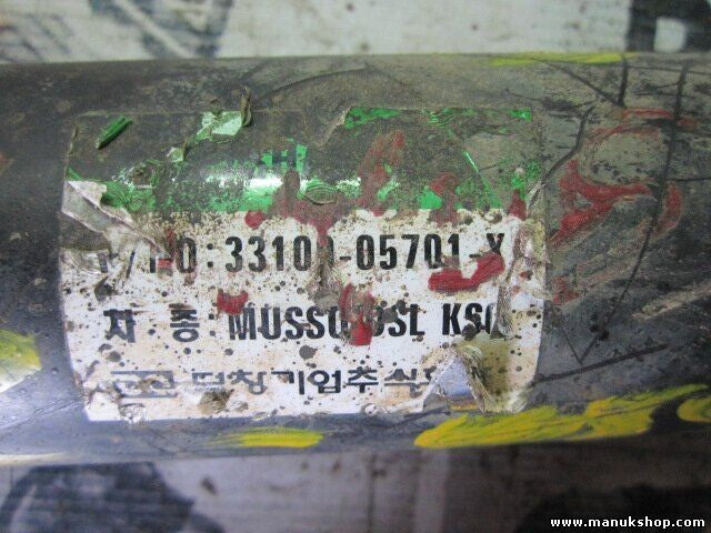 Kardan vorne SsangYong Musso 2.9 Tdi  88 KW 1996-2000 3310005701X 33100-05701-X