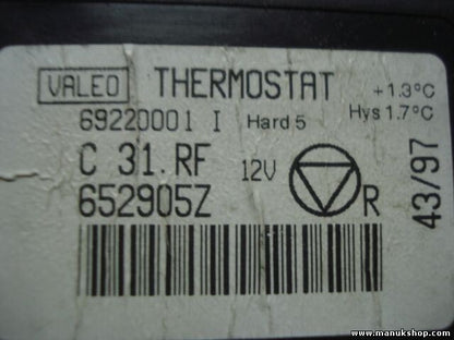 Temperaturregler Steuergerät Peugeot 406 VALEO 69220001I 652905Z C 31 RF 12V