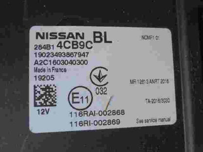 Komfortsteuergerät KSG Nissan Qashqai J11 284B14CB9C A2C1603040300 116RAI002868