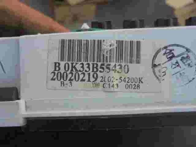 Kombiinstrument Tacho Kia Rio B 0K33B55430 200254200K 20020219 78805600 78815440
