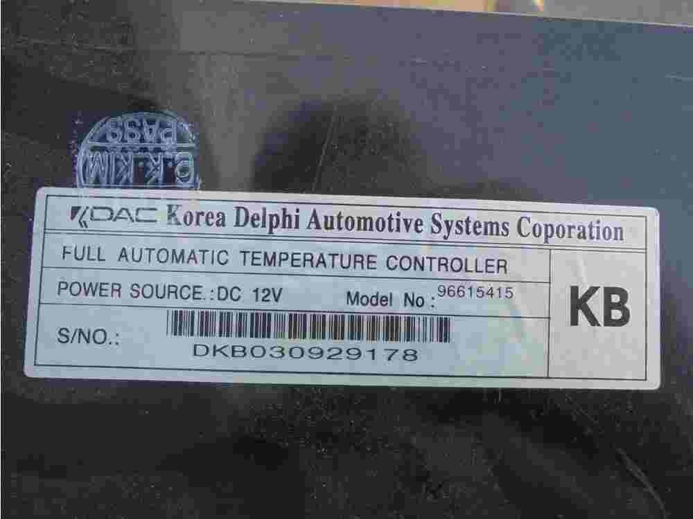 Klimabedienteil Chevrolet Lacetti DELPHI 96615415 KB 96615415KB