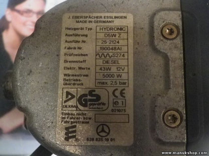 Standheizung Mercedes-Benz Vito W638 110 CDI 6388351901 638 835 19 01 D5WZ