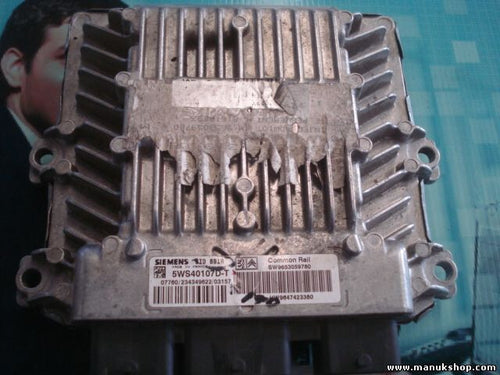 Motorsteuergerät Peugeot 406 5WS40107D-T 5WS40107DT SW9653059780 HW9647423380