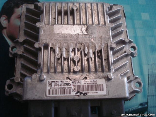 Motorsteuergerät Peugeot 406 5WS40107D-T 5WS40107DT SW9653059780 HW9647423380