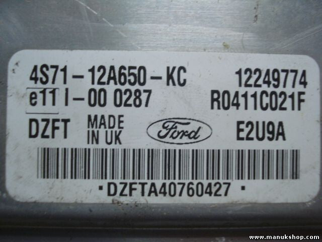 Motorsteuergerät Ford Mondeo Mk3 4S7112A650KC 12249774 DELPHI R0411C021F E2U9A