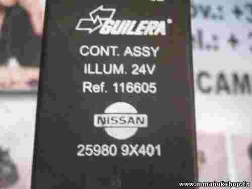 Relais Nissan Atleon 259809X401 25980 9X401 CONT ASSY GUILERA ILLUM 24V 116605