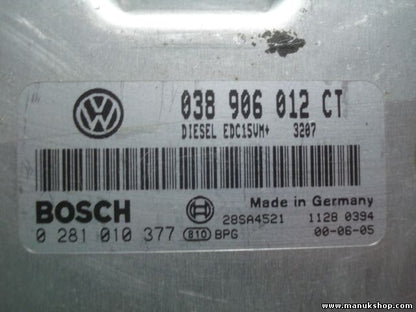 Motorsteuergerät VW Polo 1.9 2000-2002 BOSCH 038906012CT 0281010377