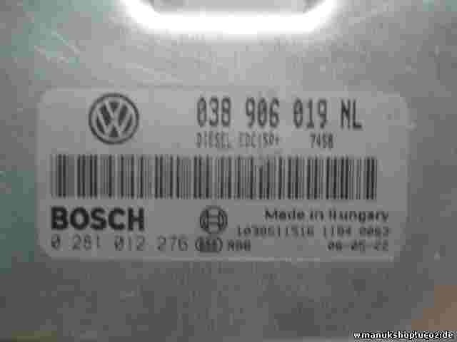 Motorsteuergerät Seat Toledo 038906019NL EDC15P 7458 1039S11516 BOSCH 0281012276