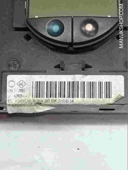 Klimabedienteil  Renault Scenic 8200265572 82 00 265 572 Valeo 69340007 H03.00