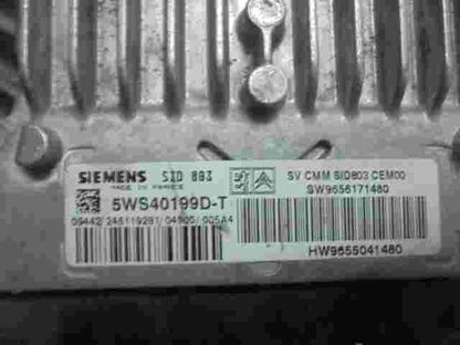Motorsteuergerät Citroen C5 Peugeot 307 SW9656171480 HW9655041480 5WS40199D-T